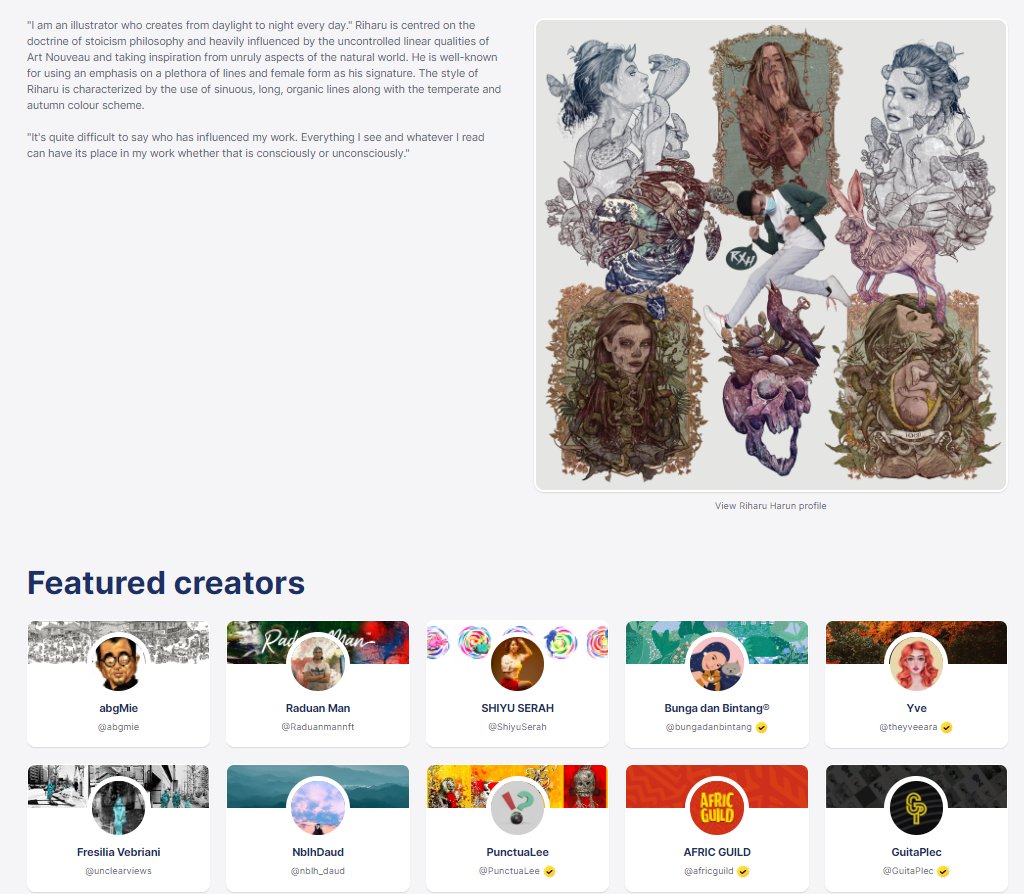 Congrats to <a href="/iAmRiharu/">RXH</a> For being the SpotLight Artist of the month🥳, and to this month featured artist <a href="/imbauanbymie/">KartunisMieNFT</a> <a href="/raduanmannft/">Raduan Man</a> <a href="/ShiyuSerah/">Serah Siew</a> <a href="/bungadanbintang/">Kirin</a> @theyveeara <a href="/unclearview/">exclusive diary</a> @nblhdaudNFT @africguild <a href="/GuitaPlec/">GuitaPlec</a> ❤️
Selamat Hari Raya, Enjoy the holiday✨