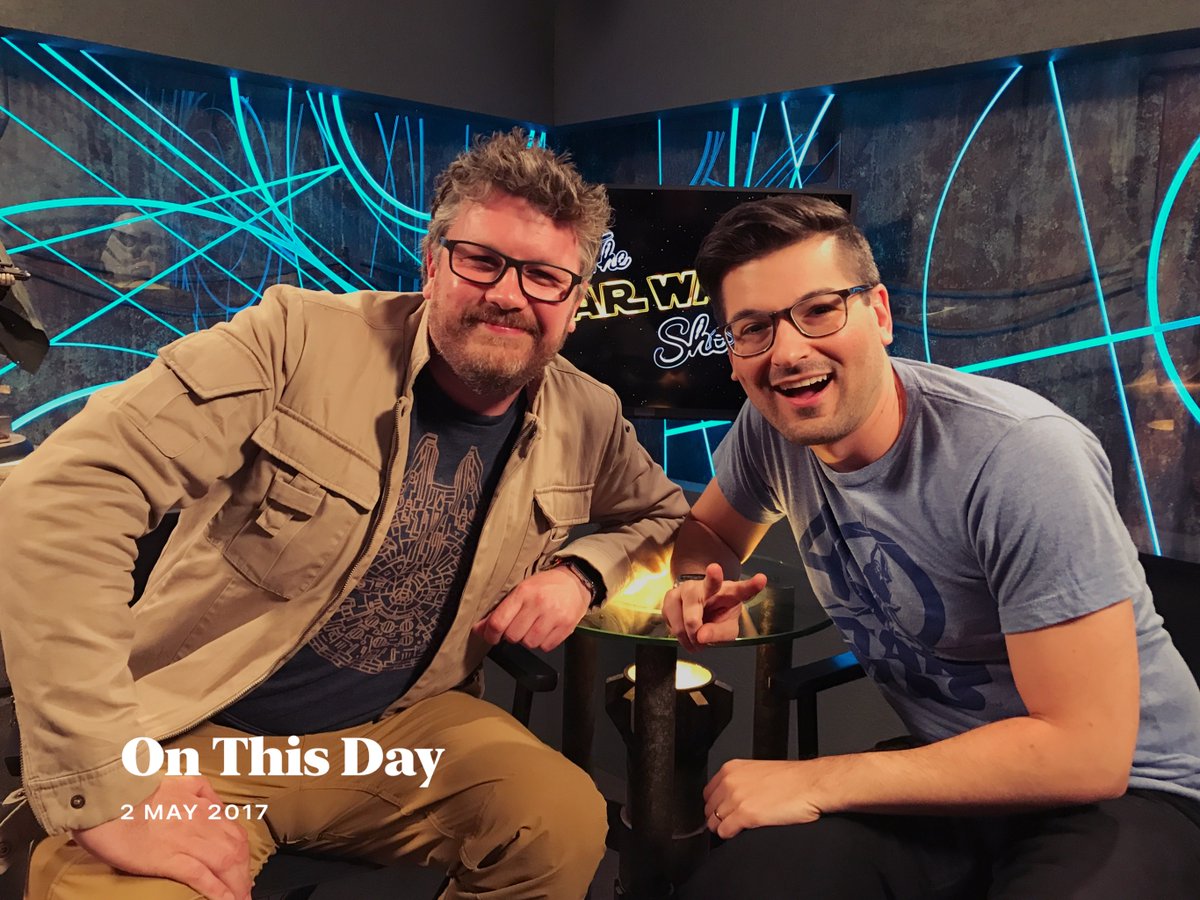 On this day in 2017, I was at @Lucasfilm Offices with @acarboni being interviewed for the @StarWarsShow @SW_Celebration