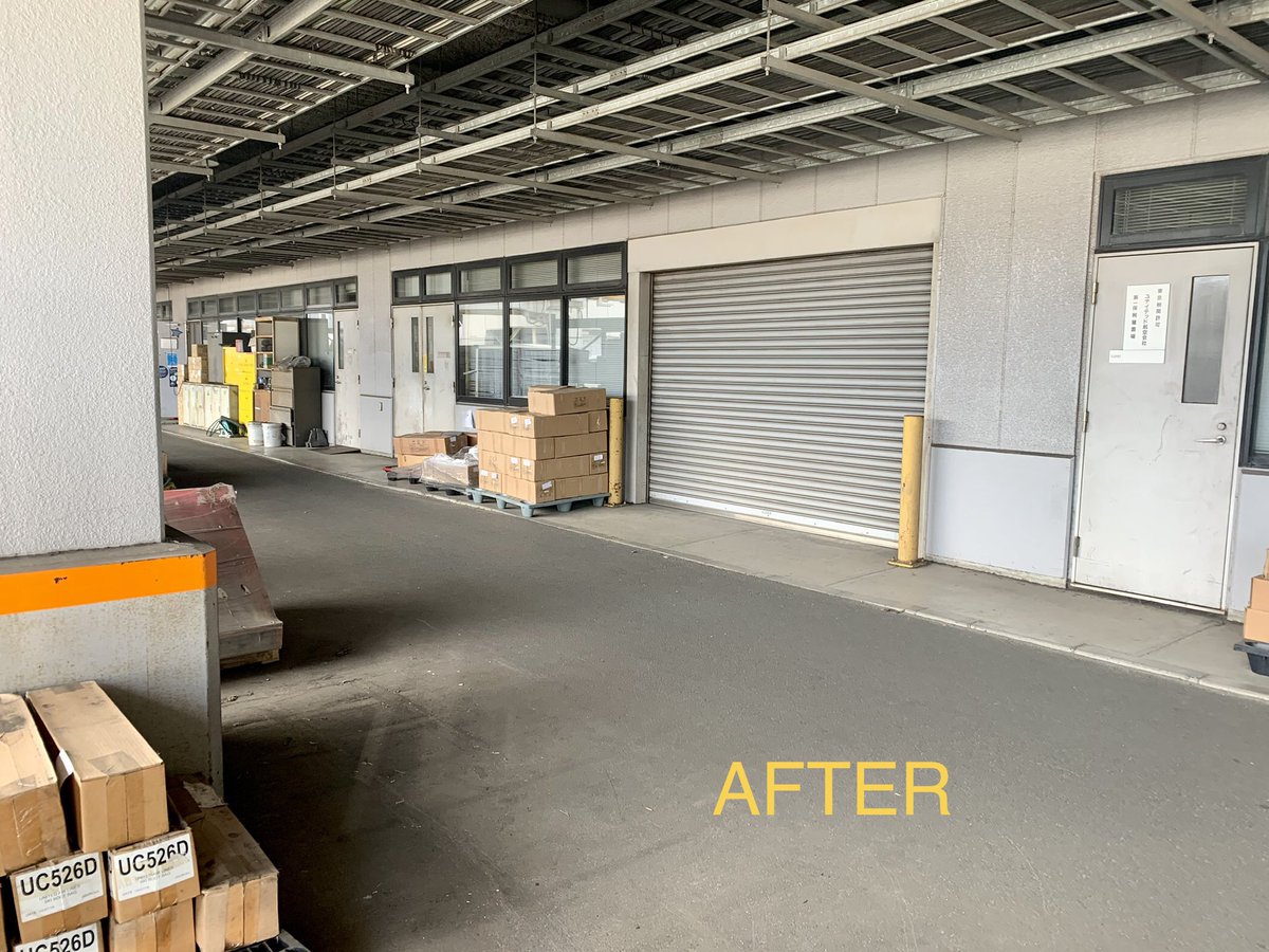 5S- Sort and Clean. Plastic pallet was piling up at NRT cabin item warehouse. Glad one of our cargo handling company needed them for pick up. WIN-WIN clean up.
 #spring5Scompetition #SafetyIOwnit @AOSafetyUAL @TY40222349 @BaldeviaEilis @weareunited