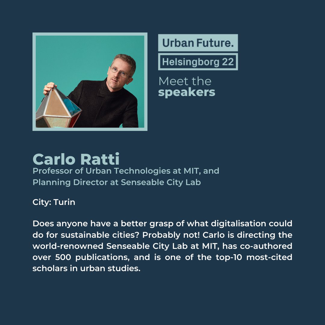 Urban Future. (@urbanfutureconf) on Twitter photo 📣 MEET THE UF22 SPEAKERS
Today’s highlights are:
Daniel Tobin
<a href="/drjenicross/">Jeni Cross</a>
<a href="/peterdanielsson/">Peter Danielsson</a>
Carlo Ratti
Stay tuned to see more this week on the Urban Future socials!🔥
Tickets 🎟️ bit.ly/uf-tickets
#UF22 #urbanfuture #CityChangers #speakers #h22 📣 MEET THE UF22 SPEAKERS
Today’s highlights are:
Daniel Tobin
<a href="/drjenicross/">Jeni Cross</a>
<a href="/peterdanielsson/">Peter Danielsson</a>
Carlo Ratti
Stay tuned to see more this week on the Urban Future socials!🔥
Tickets 🎟️ bit.ly/uf-tickets
#UF22 #urbanfuture #CityChangers #speakers #h22