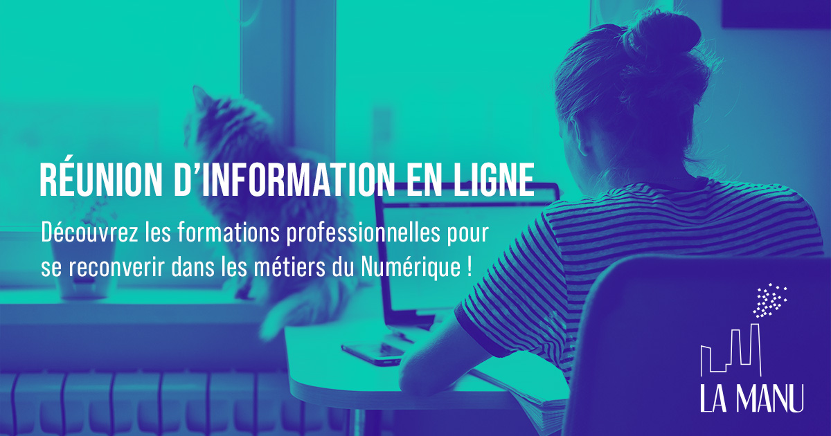Un projet de reconversion professionnelle dans le numérique ?

Venez découvrir les programmes pour se former aux métiers du développement web, du webdesign, de la communication digitale...

💻 Réunion d'information en ligne
📅 mercredi 04 mai à 14h
👉 lamanu.fr/reunion-inform…