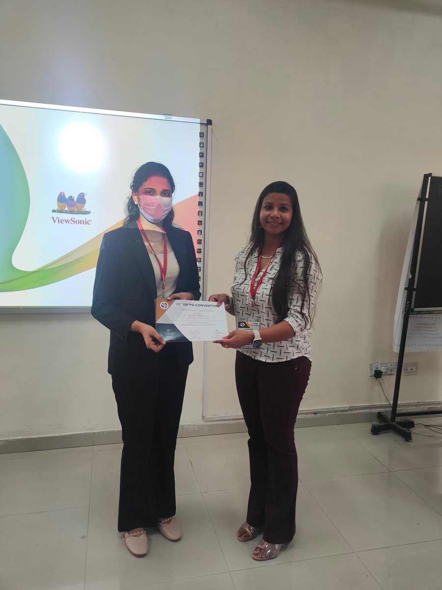 SDCPeriodontics's tweet photo. Our PG Dr. Bhavana won consolation prize in Case report category in the 20th ISP national PG convention https://t.co/T5DaOgLGbL