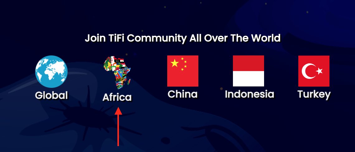 TiFiToken's tweet photo. You may have noticed on https://t.co/tCG2egFsd3 TiFi Token African Group https://t.co/trSnGiZeRT is NOW created, welcome friends from Africa to join $TIFI community!

#TIFI #TIFITOKEN #Crypto #BSC #Binance https://t.co/C8jbUwCg3p