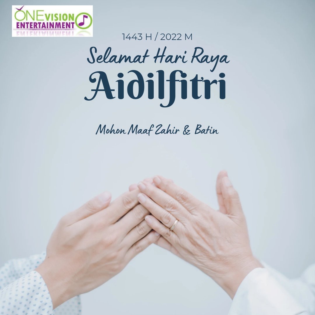 ove_recordlabel's tweet photo. Wishing You &amp; Your Family Selamat Hari Raya Aidilfitri. Maaf Zahir &amp; Batin. 

Take care of your safety while traveling &amp; enjoy your celebration.

#OVEMY #raya2022 #Aidilfitri #SelamatHariRaya2022 https://t.co/vQcqsWJtOi