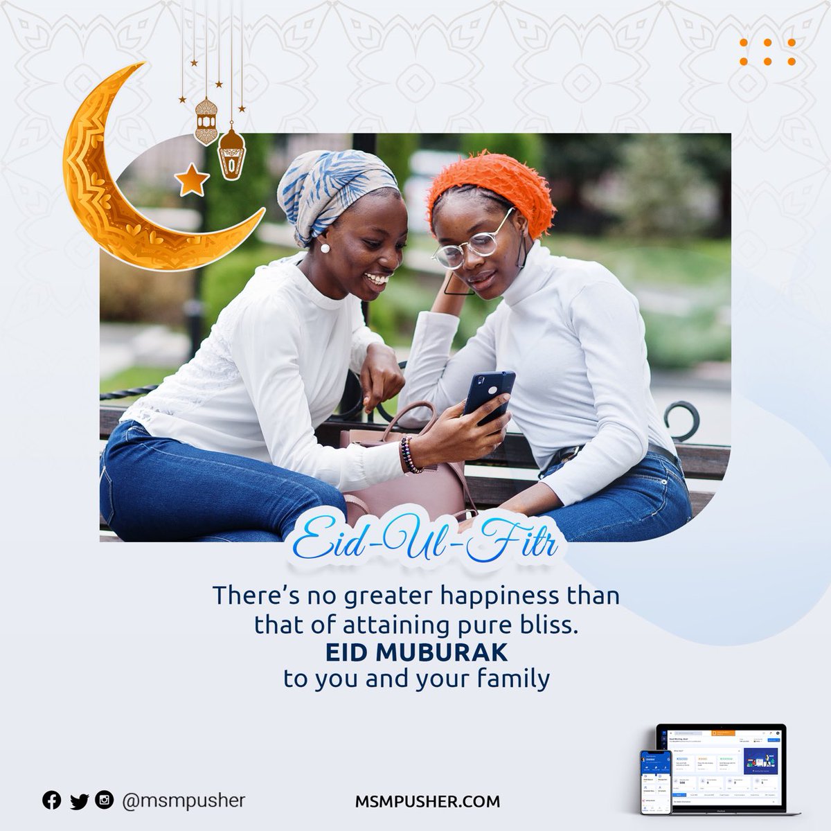 msmpusher's tweet photo. Have a blessed and happy celebration… Happy Eid Muburak!

#smsmarketing #workersday #smsghana #apiintegration #bulksms #bulksmsghana #marketing #reliable https://t.co/lDK2474gFE