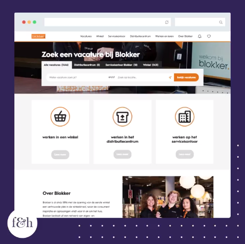 Floyd_Hamilton's tweet photo. Onder andere de nieuwe werken-bij-website van Blokker is vorige week live gegaan. Een platform naadloos gekoppeld aan AFAS Software en Webqube ATS, weer een mooie nieuwe mijlpaal voor deze opdrachtgevers van 'het eerste uur'! #blokker #recruitment #floydhamilton https://t.co/55Hwe99Mxm