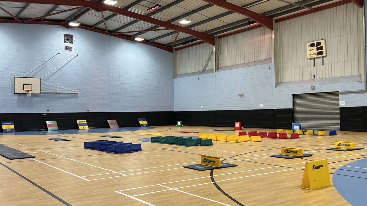 Ready to go at Carnoustie Sports Centre for the Monifieth Cluster Fun in Athletics Festival <a href="/ActiveSchAngus/">Angus Active Schools</a> <a href="/scotathletics/">scottishathletics</a>