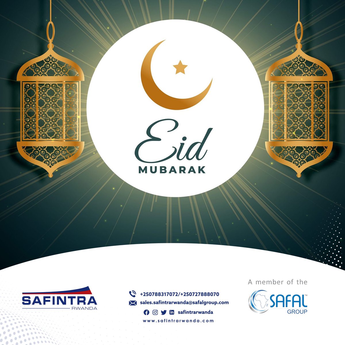 safintrarwanda's tweet photo. We wish you a blessed Eid-al-fitr. May you and your family experience joy and peace. #safintraroof #buildingsolution #constructionmaterial #safintrarwanda https://t.co/0fPVKICL88