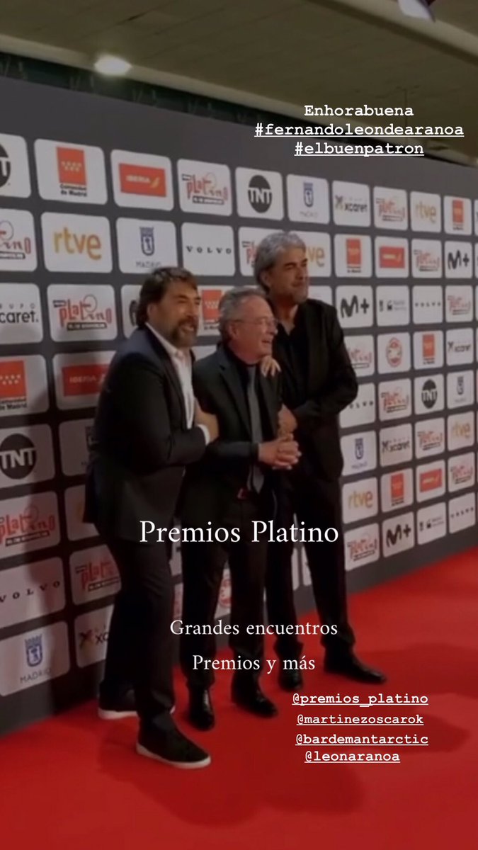 periscostumes's tweet photo. Enhorabuena por este galardón @LeonAranoa @PremiosPLATINO #elbuenpatron #cine #larte #americalatina https://t.co/UelBl3Bzjb