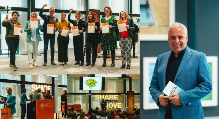 Gefeliciteerd! Vorige week weer diverse certificaten uitgereikt aan de deelnemers van de leergang Positieve Psychologie van <a href="/hanzepro/">HanzePro</a> met aansluitend een prachtige openbare les door Leo Bormans. Dank iedereen voor een prachtige avond!