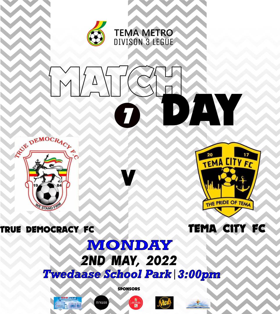 TemaCityFC's tweet photo. The crash between 1984 True Democracy aka True Demo and Tema City fc aka The Pride of Tema. #TemacityDemo #TemaBoys #Temarian https://t.co/3spTxvKYqu