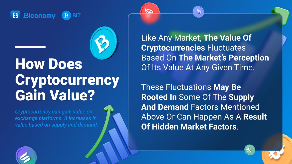 What determines the value of a #cryptocurrency🤔
Market value arises from the fundamental utility of the currency itself💰
If a currency has many useful properties and applications, it acquires a high value in the market🚀

#Biconomy #biconomyexchange #BITToken #BuyBIT #HoldBIT