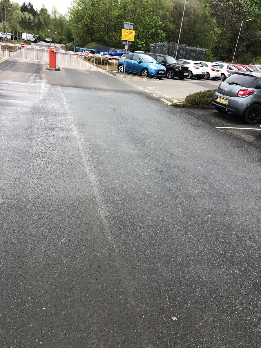 GraffitiLtd's tweet photo. Graffiti Away have safely removed white paint from this carpark in Manchester without damaging the tarmac surface using a high pressure hot water system  #paintremoval #GraffitiAway https://t.co/ADfkW7j3Jj