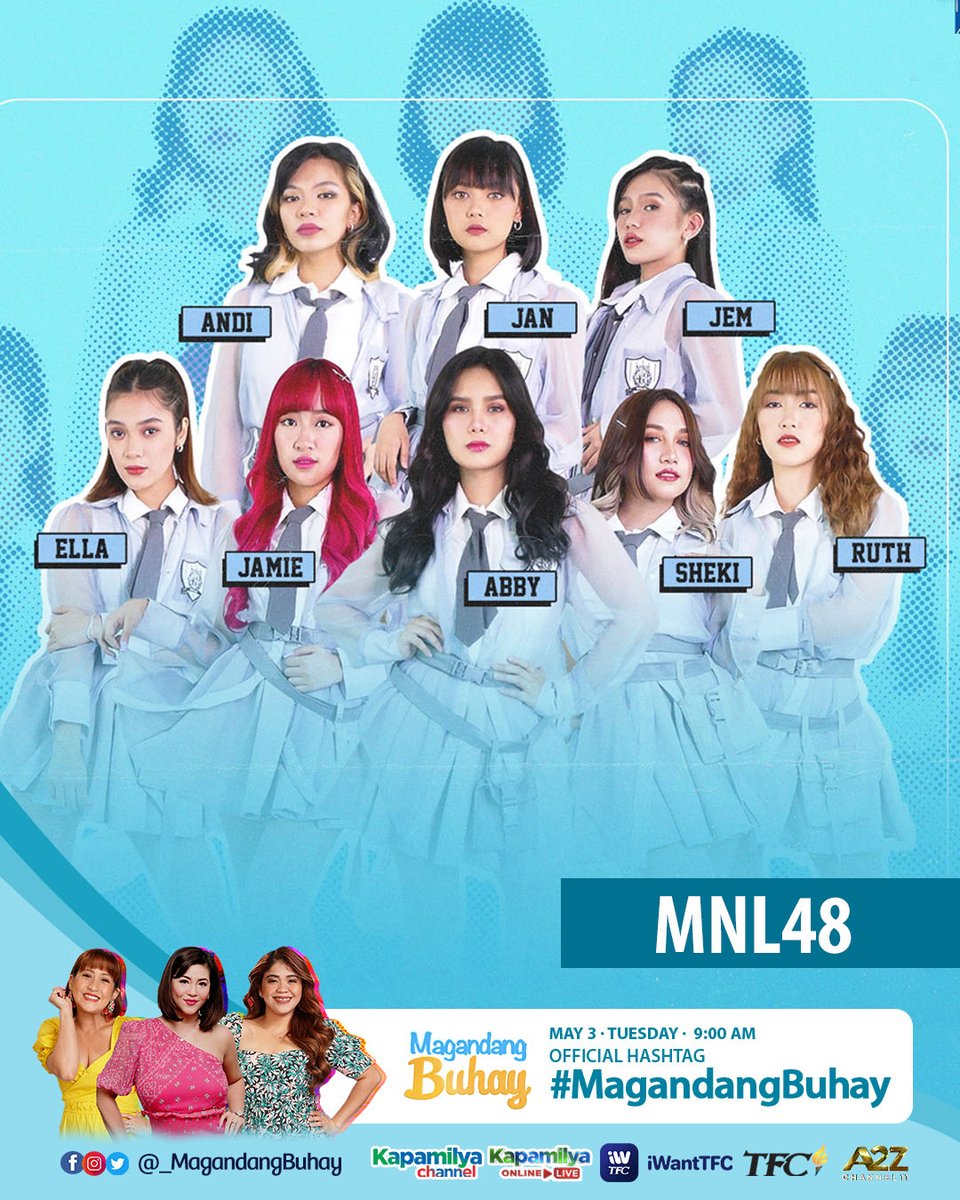 MNLoves! Makakahangout natin muli ang MNL48! Siguradong magiging exciting ang chikahan at kulitan natin ngayong Tuesday, 9:00 AM sa #MagandangBuhay! 💙💙