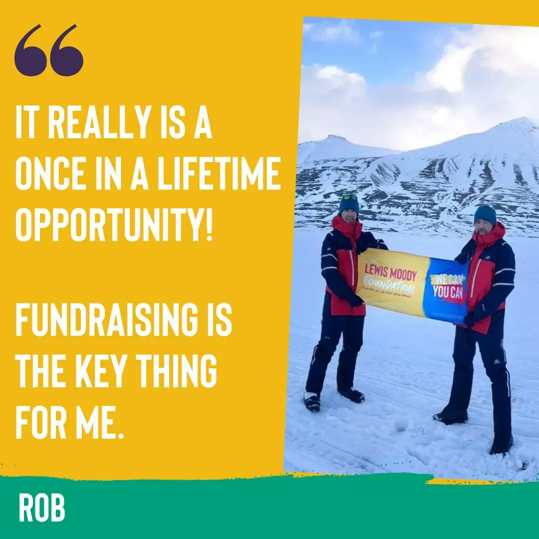 Our very own ambassador, Rob Ward, conquered the Acrtic last month alongside his brother John - both raising an incredible £26,000! Thank you Rob and John We caught up with Rob before the challenge - see what he had to say! buff.ly/3yaq2Z5 @Anderton_UK