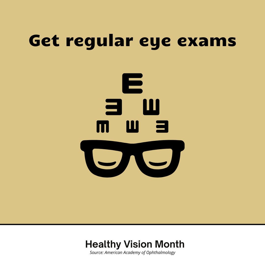 NCEENT's tweet photo. May is Healthy Vision Month! Learn about the steps you can take to keep your eyes healthy as you get older. 
#healthyvisionmonth
#nceent https://t.co/XcKbTmVbVT