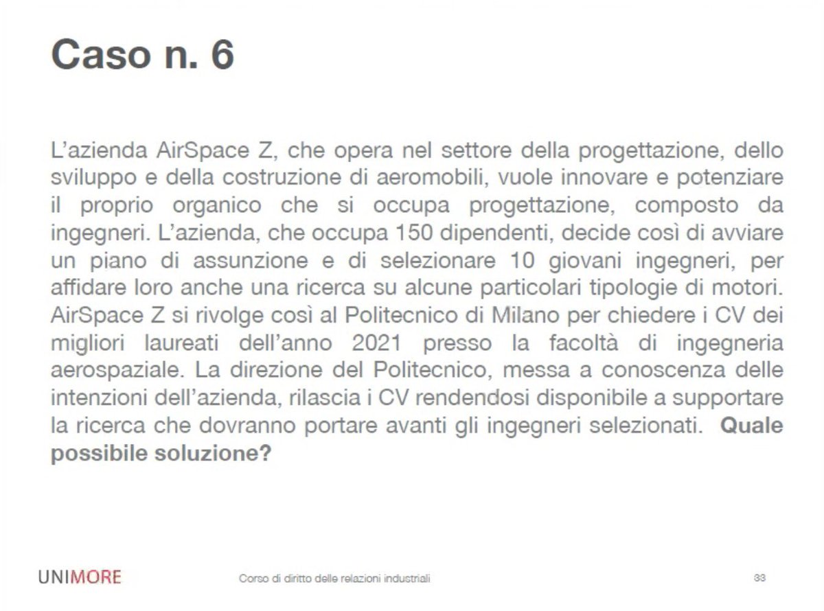 benedettapari29's tweet photo. Altro caso affrontato a lezione nel quale ci siamo concentrati sull’apprendistato di III livello e la sua normativa nazionale. Può essere distinto nel percorso di alta formazione, attività di ricerca in impresa e il praticantato previsto dalle professioni ordinistiche. #IRL2021 https://t.co/2kcdnhtaGg