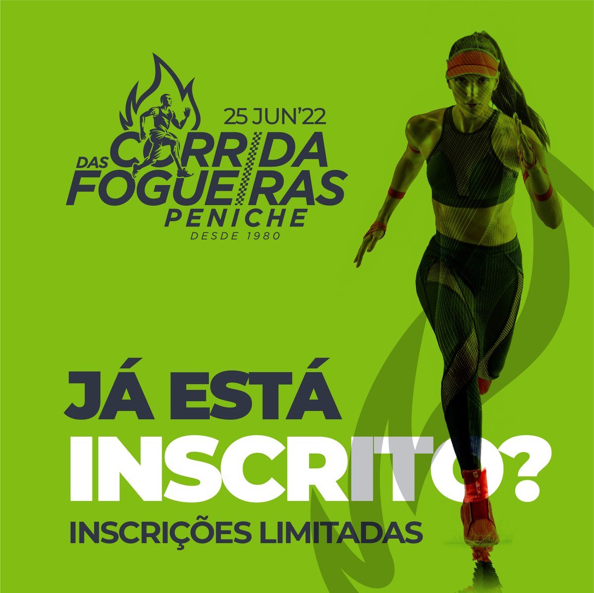 41ª CORRIDA DAS FOGUEIRAS | PENICHE 2022
Já está inscrito?
Garanta já a sua inscrição 👉corridafogueiras.pt

#running #corridadasfogueiras #peniche