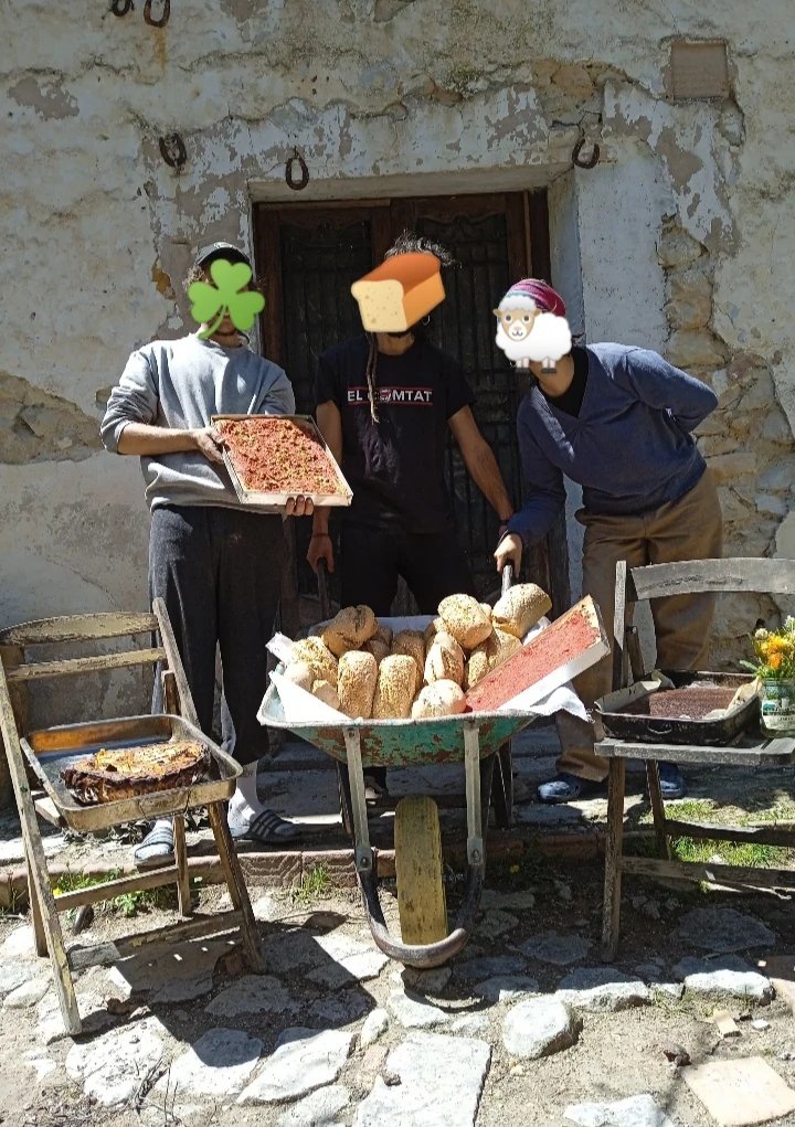 Bancals llaurats, marges alçant-se i forn que aprenem a fer funcionar com toca...

Ja estem a maig! Han sigut uns mesos d'organitzar-nos, de veure com ho fem, d'aprendre molt en poc temps, de donar-nos temps i d'engegar amb calma i solidesa.