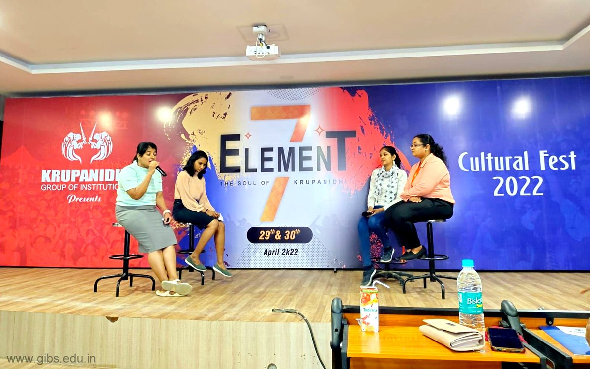GIBSBSchool's tweet photo. 💐 GIBS Business School, Bangalore hearty #congratulations on your #achievement!!
The winner's trophy in the debate event was awarded to Palak Bansal and Kankana Roy Chowdhury (PGDM 2021-23 Batch) by #Element7.
🔍 Learn more https://t.co/VDkFMjPDWK
#gibs #myGIBS #Proudgibian https://t.co/8ZdqYW6LEj