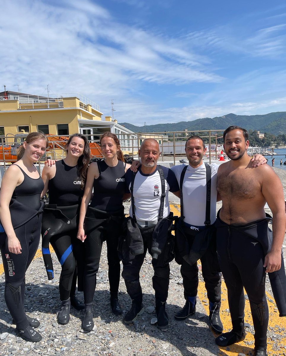 WeDiveitalia's tweet photo. Termina un weekend ricco di emozioni con i nostri ragazzi del Corso Open Water Diver PADI come sempre un grande successo e complimenti a tutti per il raggiungimento del primo obbiettivo #4sub #padi #scuba #immersioni #passion https://t.co/bfrQ6s331R