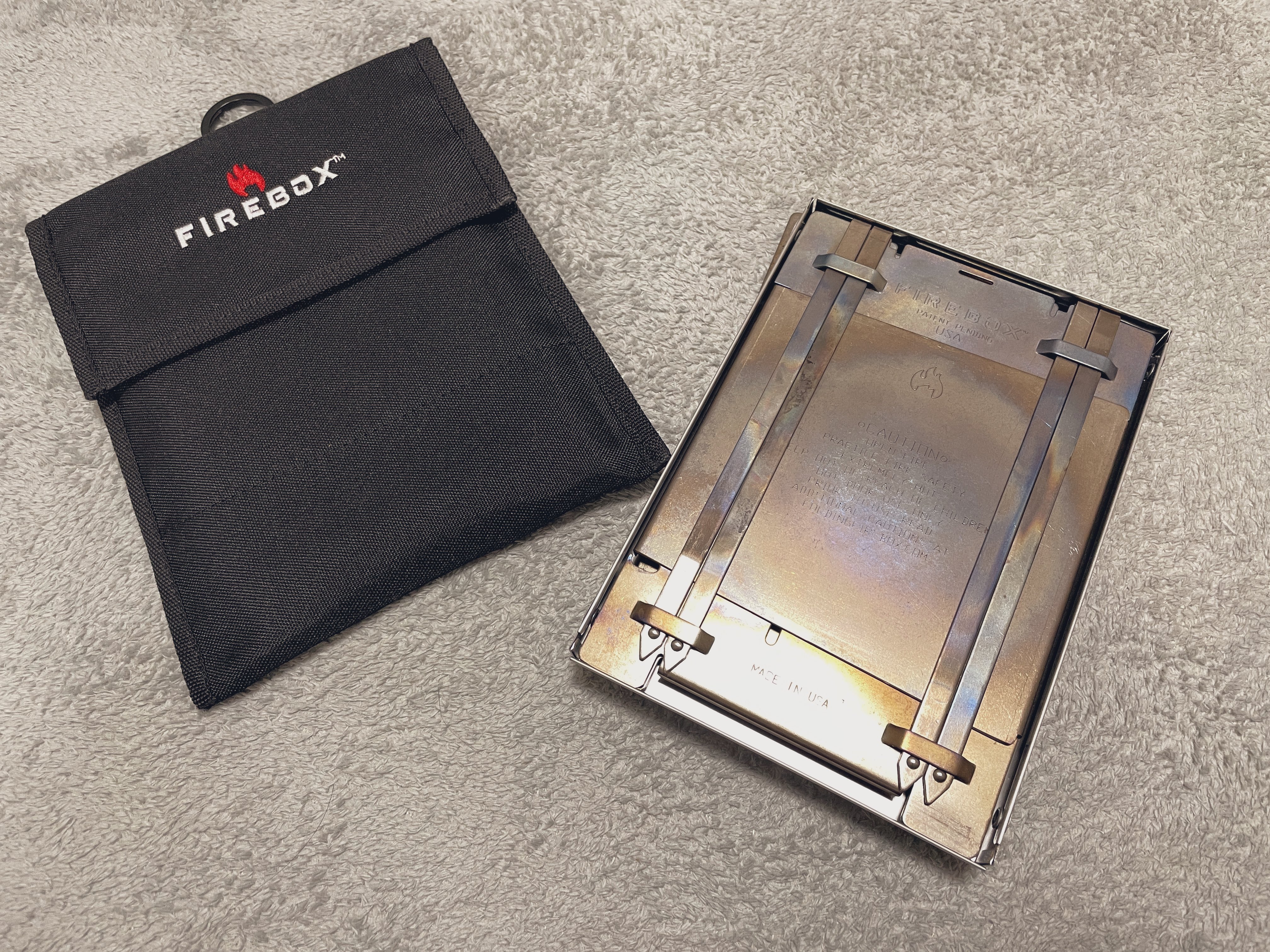 FIREBOX G2、カマドダイ、焚火シート、ソフトケース他のセット