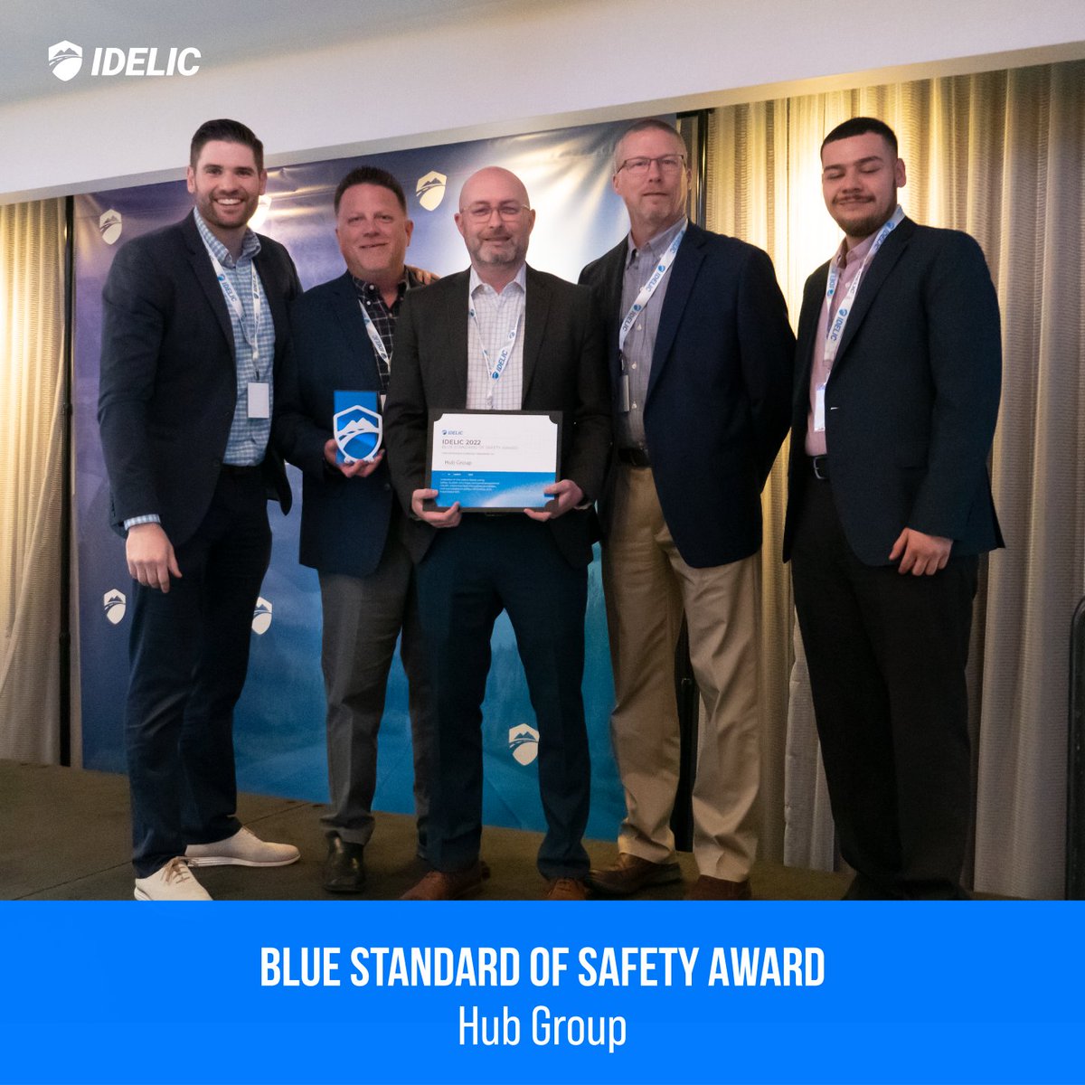 We were excited to be awarded @Idelictech's Blue Standard of Safety Award, given annually to the safest fleets using Safety Suite® who have achieved exceptional results. Congratulations to our team members on continuing to make safety our top priority. #TheWayAhead #HubGroup