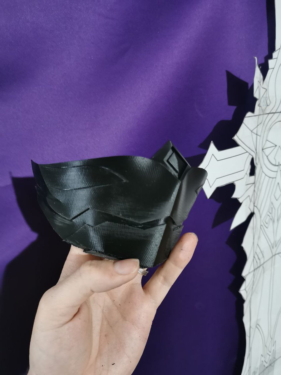 Kuki Shinobu Mask 
Next will be processing and painting
#GenshinImpactcosplay #KukiShinobu
