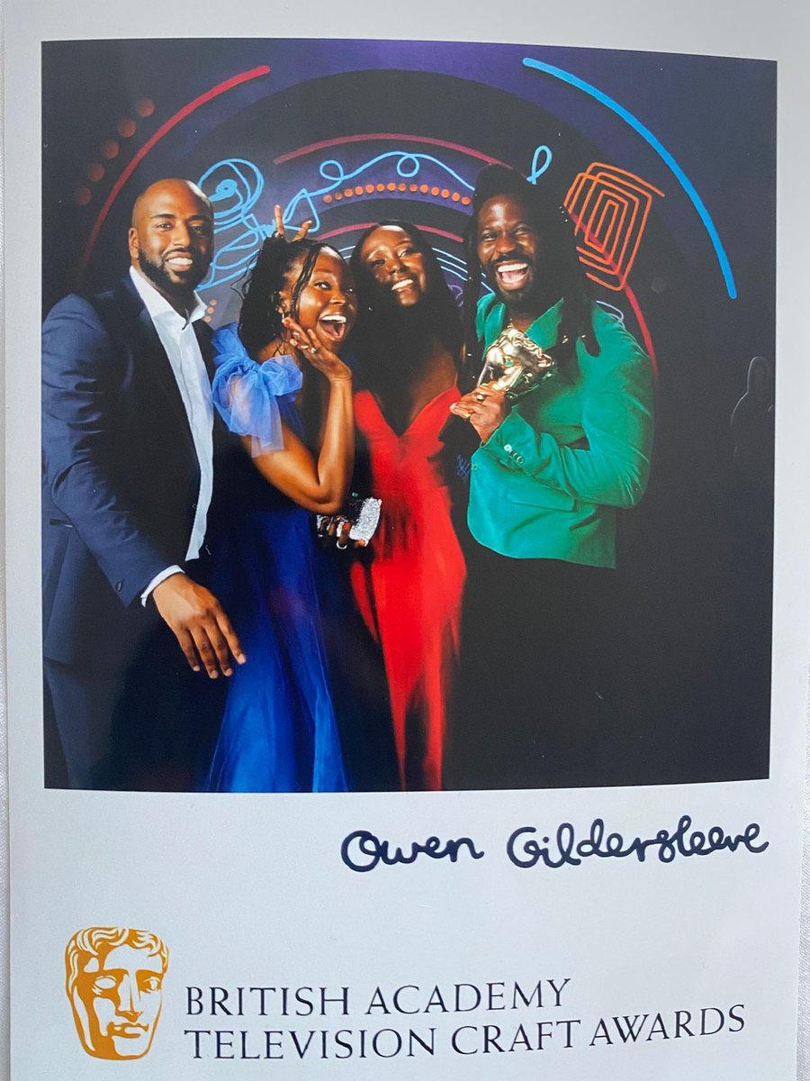 dessymak's tweet photo. @runyararo_m at @bafta television craft awards last week. 

She was nominated for directing in the Emerging Talent Fiction category for Sex Education, Season 3.

What a great day for the team and congratulations again, Runyararo 💙✨

#BAFTA https://t.co/yCWZiKf0fo