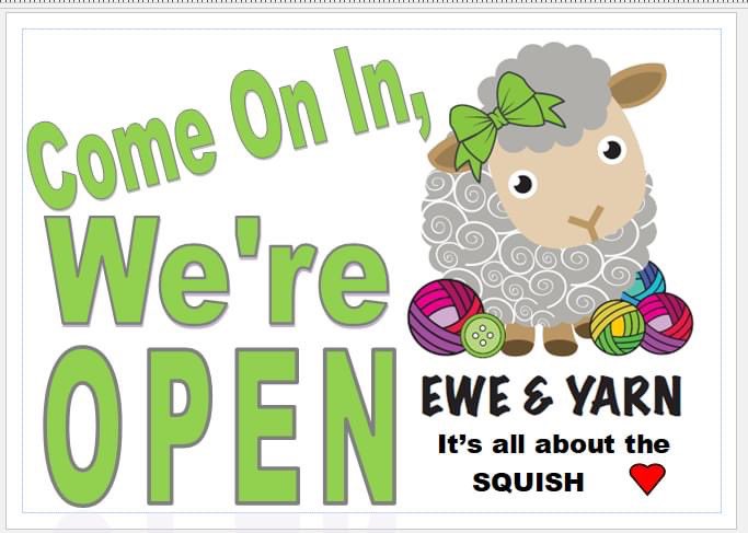 Open today from 10-2 Monday May 2nd, but closed on Wednesday May 4th for the day #eweandyarnthirsk