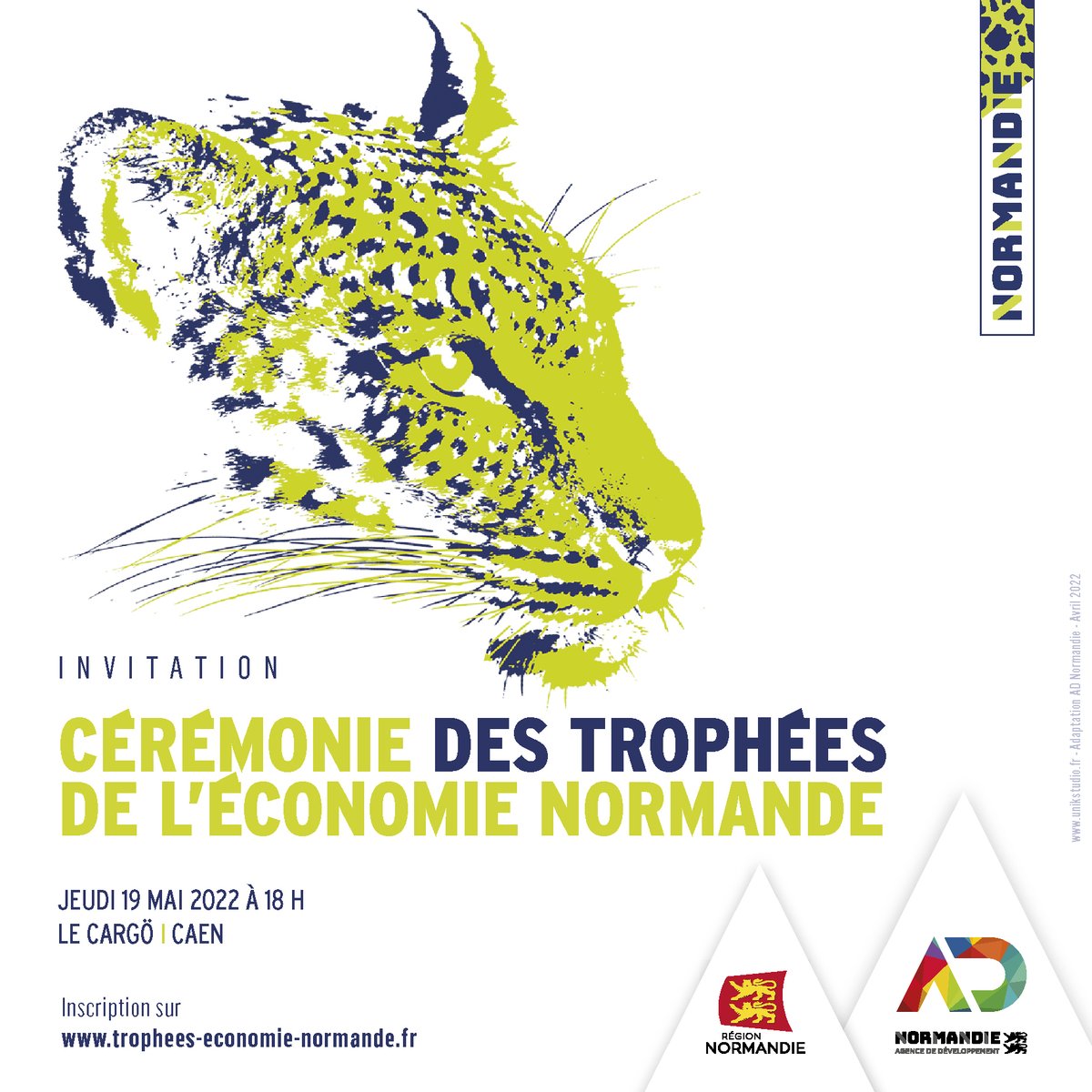 [#Invitation - #Trophées_Eco_Normande ] - Inscrivez-vous à la cérémonie des « Trophées de l'économie normande » animée par <a href="/RaphalYem/">Raphäl Yem</a> !
📆 Jeudi 19 mai à 17h30 au @CargoCaen 
🏆 Découvrez le nom des Lauréats 
➡️Places limitées 
Inscriptions en ligne 👉trophees-economie-normande.fr/ceremonies/la-…