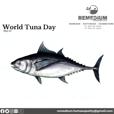 RemediumH's tweet photo. World Tuna Day
May 2
@RemediumH
It is observed on 2 May and is established by the United Nations (UN) to raise awareness about the importance of tuna fish
#tunafish #tuna #fishtuna #fishes #fish #nutrition #healthtips #health #healthylife #homoeopathy #homoeopathyforall #homoeo https://t.co/T968NfHxdG