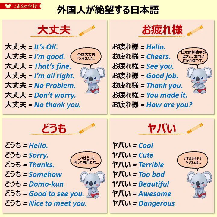 @KoalaEnglish180 このヤバいの種類の多さから日本人の語彙力が低下していったのがバレるw
ヤバい！！！！ 