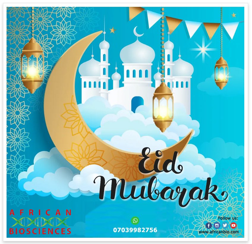 africanbioltd's tweet photo. #EidMubarak to all Muslims across the globe.
#EidMubarak2022 https://t.co/A0PfPHrXRN
