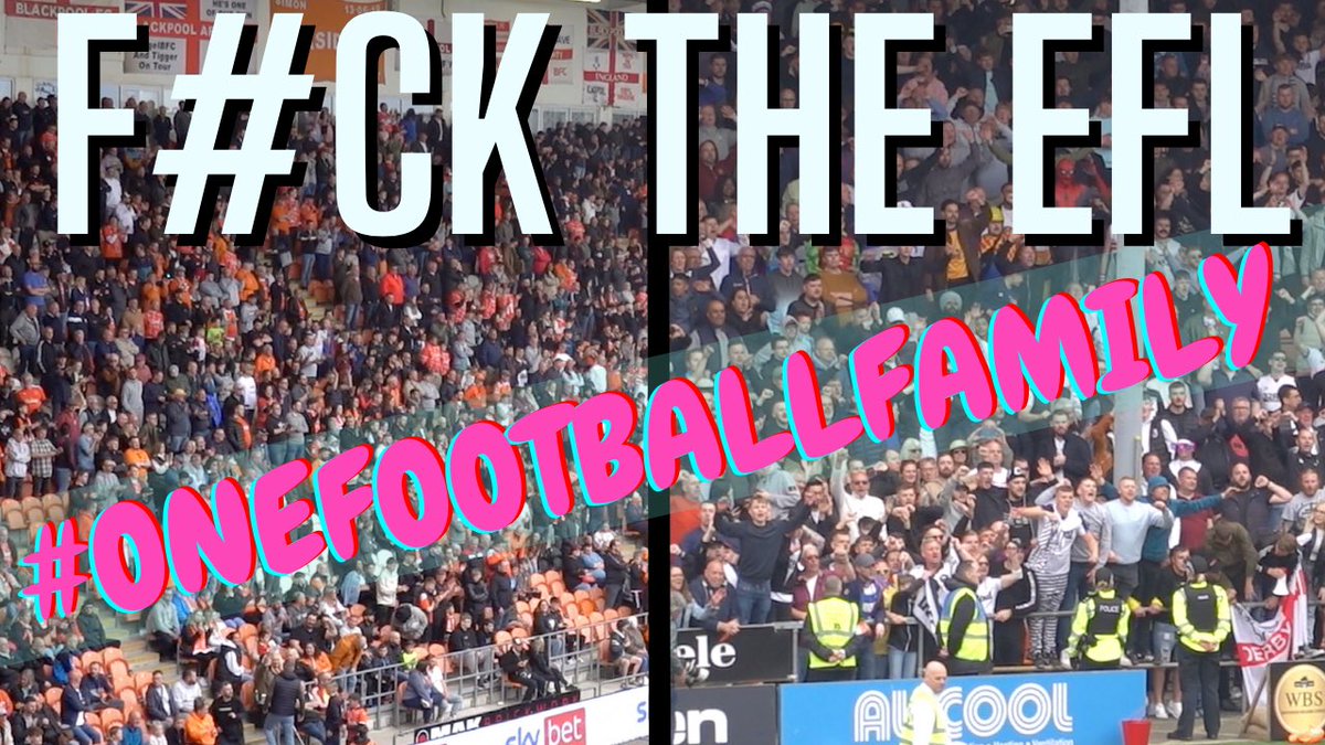 LeeCharlesTV's tweet image. #BlackpoolFC Fans welcomed 4K @dcfcfans to Bloomfield Rd &amp;amp; we created a carnival atmosphere it’s the most incredible video I have ever filmed it won’t be shown by the media because its real football fans not hooligans so please retweet this &amp;amp; share it
👉🏻youtu.be/--G6PX6aEXA