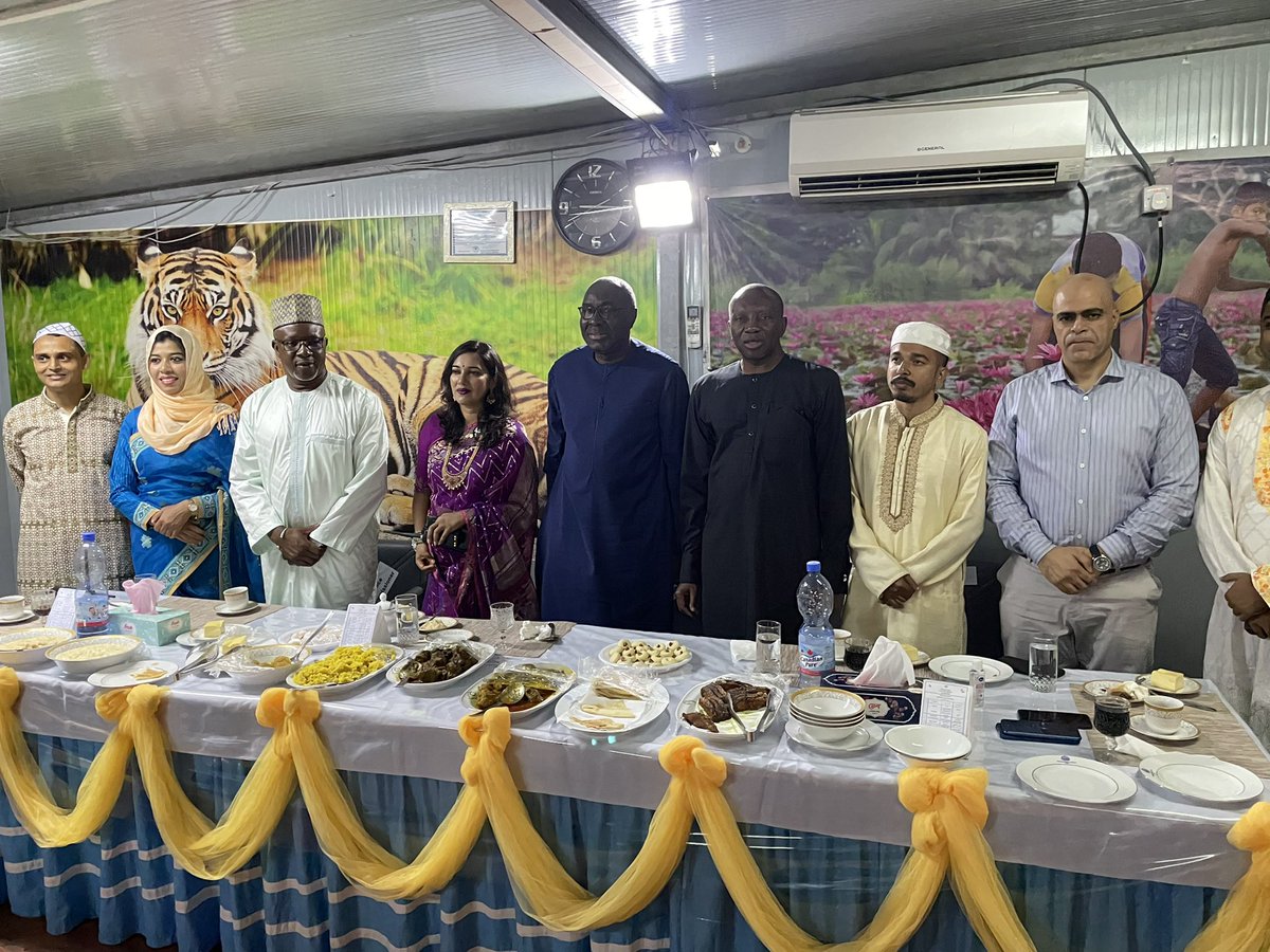 k_diagne's tweet photo. Together with the head of the police component in @MONUSCO and some senior colleagues in the Mission we celebrated Eid this morning with the police contingents of 🇧🇩 and 🇪🇬. We prayed for the return of peace and stability in eastern DRC. Eid Mubarak to all. https://t.co/RbyQhGqUyu
