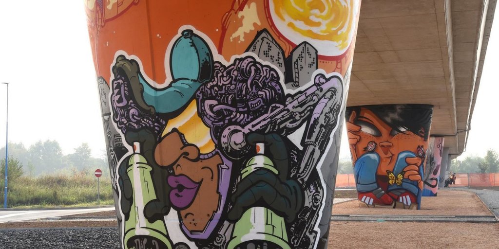 TurismoBrescia's tweet photo. I #graffiti di #Linkurbanartfestival vi attendono!
Artisti di #TrueQuality hanno dipinto 12 nuovi #piloni della #metropolitana di #Sanpolino; diventano quindi ben 47 i #murales distribuiti in città.
https://t.co/PcJKQLUxuV
#TurismoBrescia #Brescia #StreetArt #streetphotography https://t.co/ekxEgPOCgC