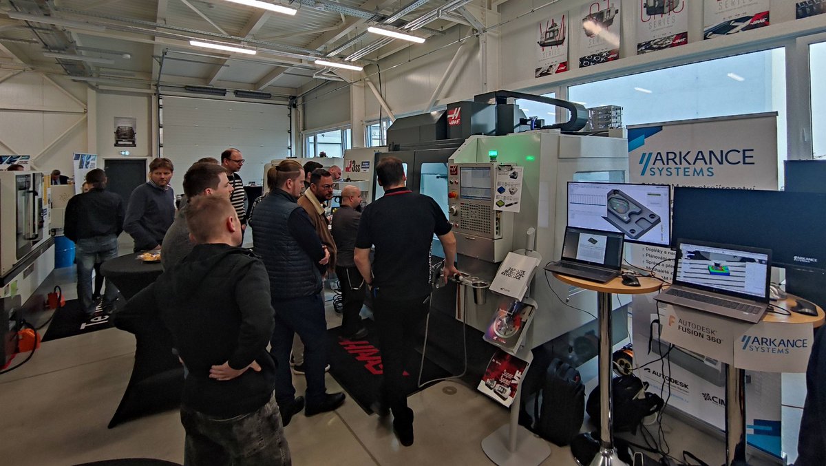 ArkanceCz's tweet photo. Využití živého měření v Autodesk Fusion 360 - praktická ukázka CAM softwaru na strojích Haas na pracovišti Teximp v Brně. Čtěte na blogu
https://t.co/MEu5dsyeCF #Fusion360 #Haas #CAM #Autodesk #ArkanceSystems #VF3SS https://t.co/wciutGXJj0