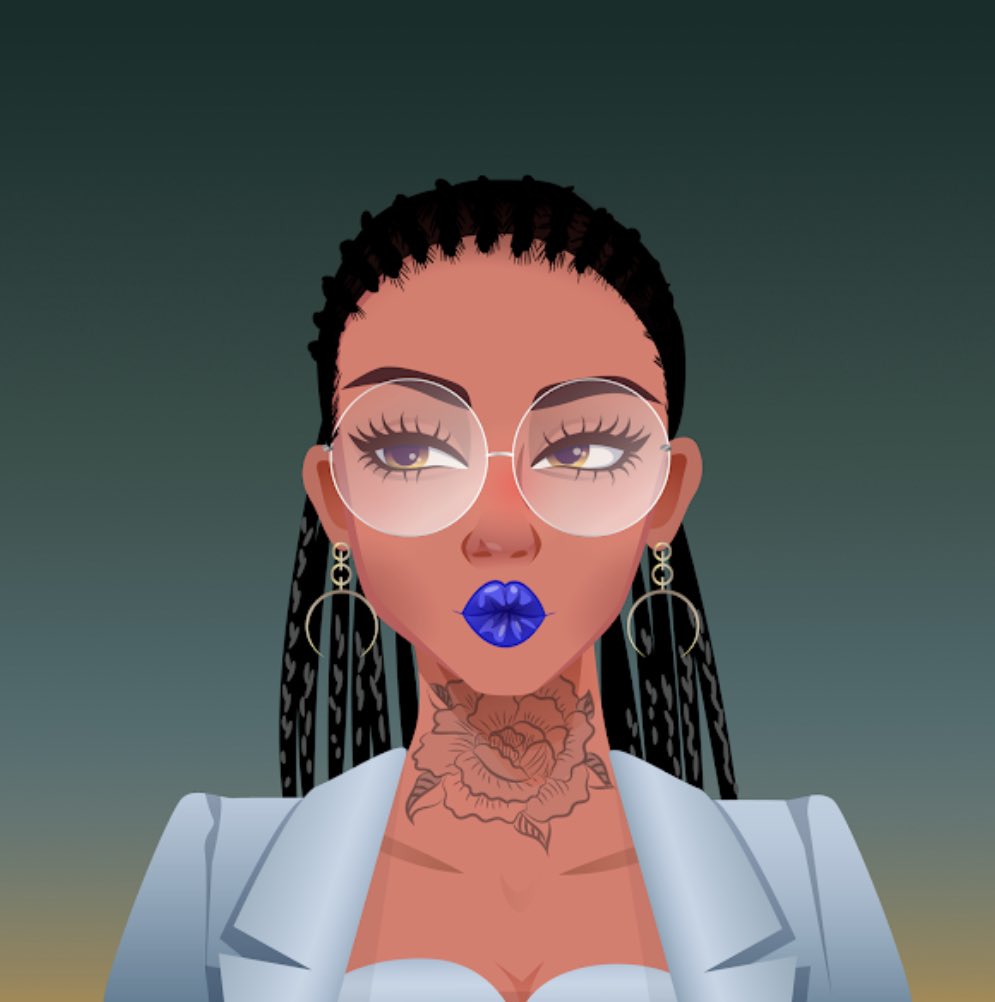 @DDish123 <a href="/NFTCryptoChicks/">Crypto.Chicks</a> All about the rose tat.