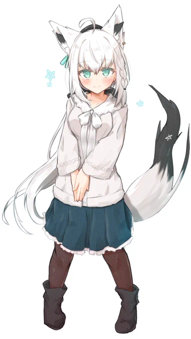 足元まで描いたの勿体無いのでトリミング前も 