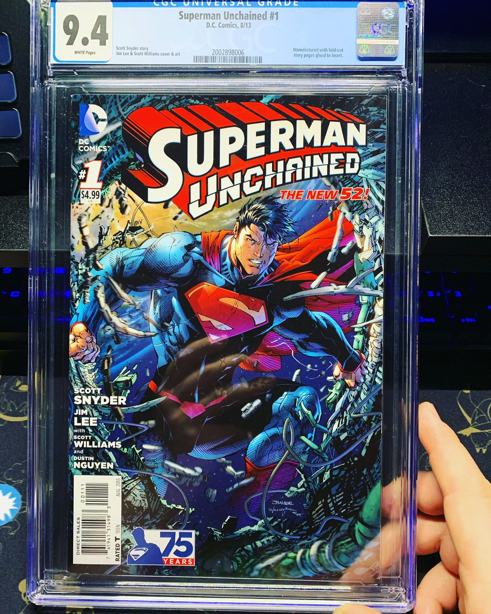 First Graded Comic Book! 🤗 Twitch.tv/GrindalTV #twitch #superman #supermanunchained #twitchstreamer #comicbooks #comics