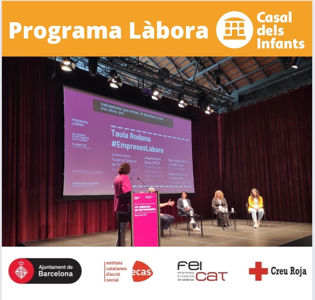 formaciocasal's tweet photo. Un any més #networkinglàbora 
Oportunitats laborals #treballdigne #formaciócasal @casalinfants @ecasacciosocial @CreuRojaCAT @FEICATinsercio @bcn_ajuntament https://t.co/Ke7EX9hnih