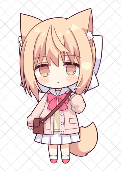 ちびキャラうちのこ #みぃけちゃん 