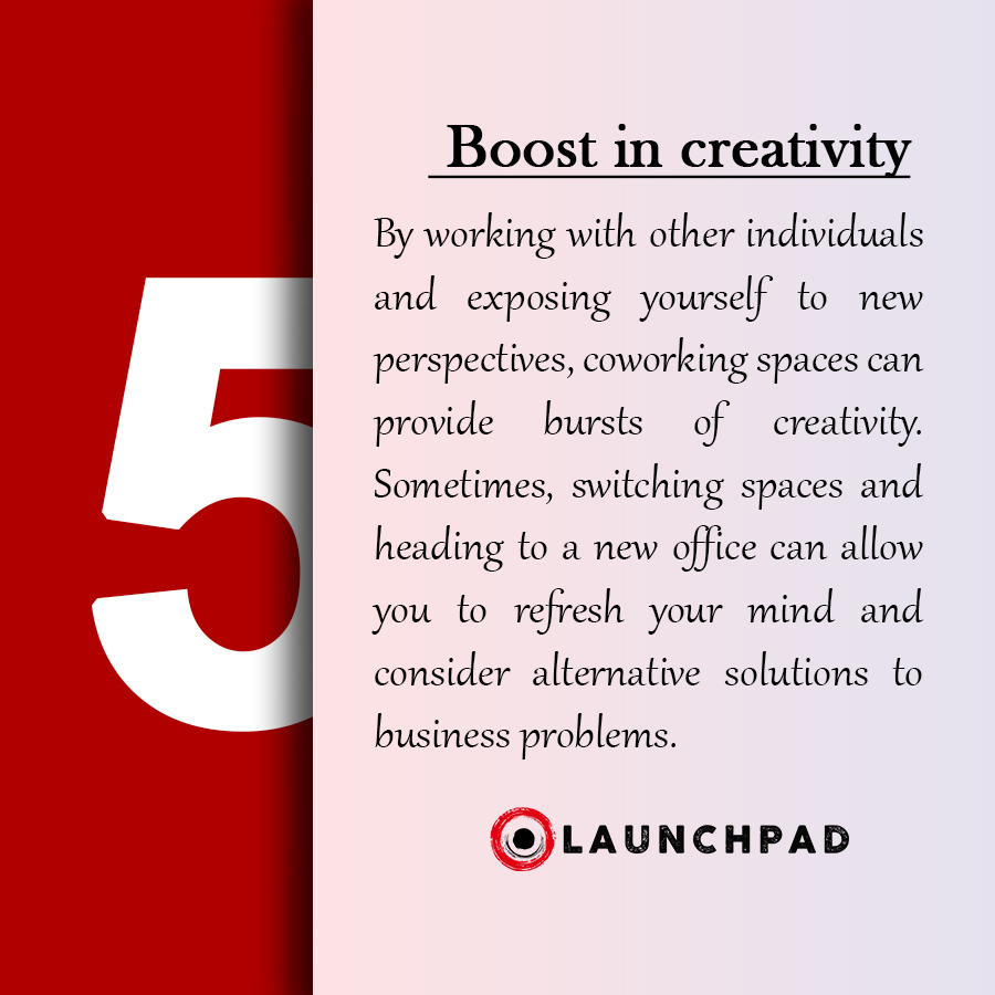 LaunchpadO's tweet photo. Boost in creativity : By working with other individuals and exposing yourself to new perspectives, coworking spaces can provide bursts of creativity. #Olaunchpad #reasontochoose #sharedspacebhubaneswar #coworkingbhubaneswar https://t.co/LlXq030beo