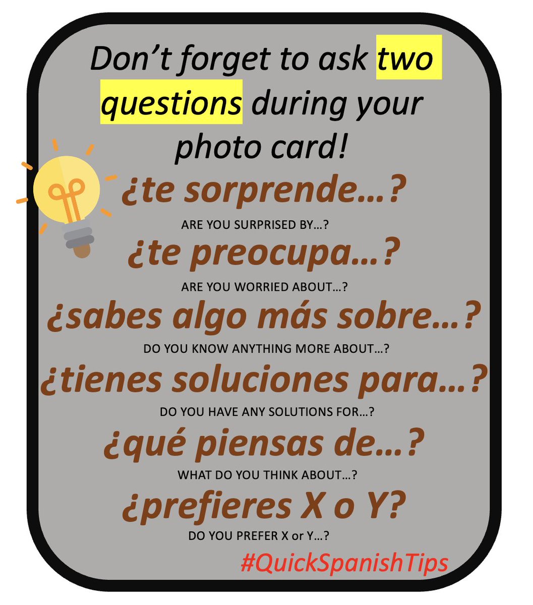 misterjgarcia's tweet photo. #QuickSpanishTips for AQA Spanish A level too. https://t.co/mjUIYvoc6p