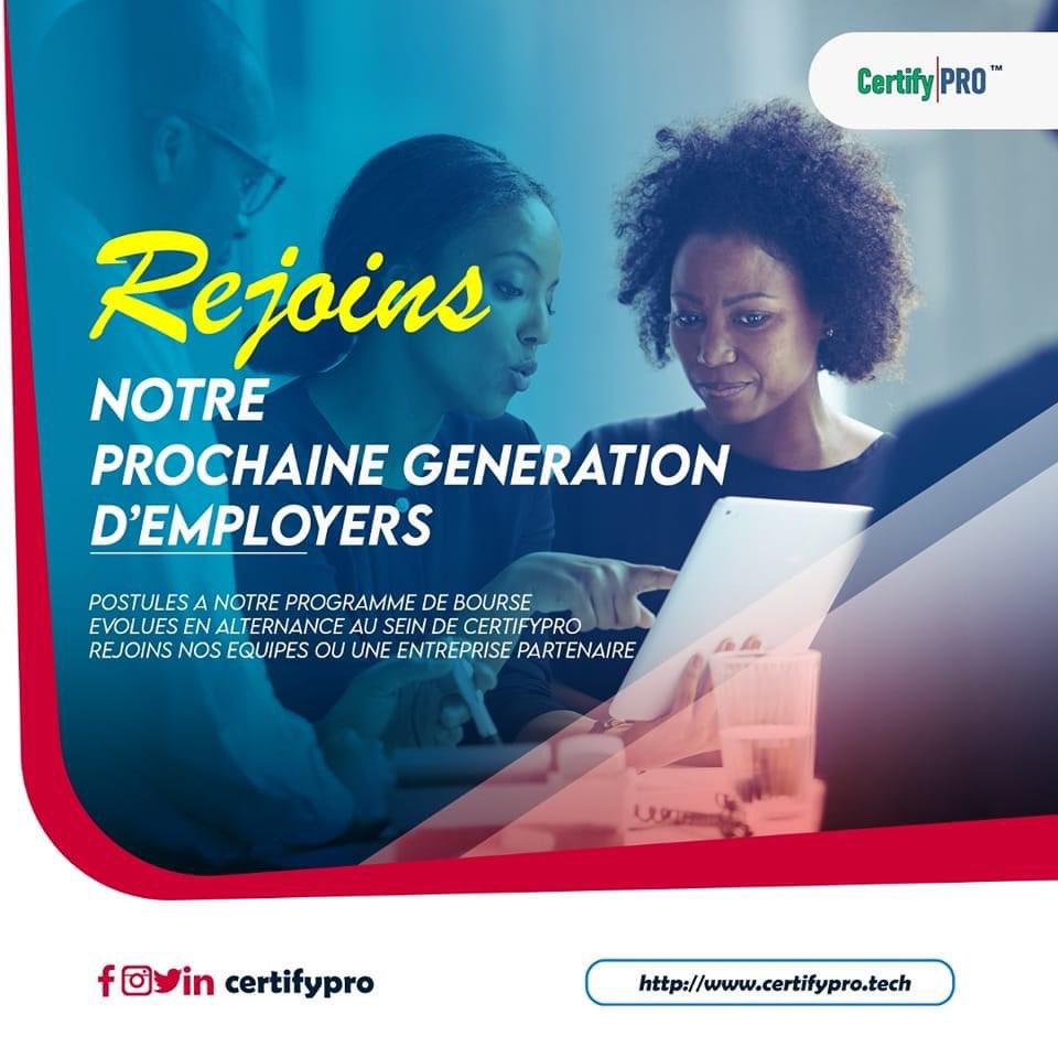 Certify_pro's tweet photo. CertifyPRO ouvre la porte du stage garantie aux étudiants de toute l’Afrique grâce à un réseaux de plus de 500 entreprises partenaires.
Vous ne vous sentez pas désiré par les entreprises malgré votre parcours ? 

LAISSEZ NOUS FAIRE DE VOUS UN CANDIDAT RECHERCHE !!!

#TgTwittos https://t.co/sm1wO9z5C6