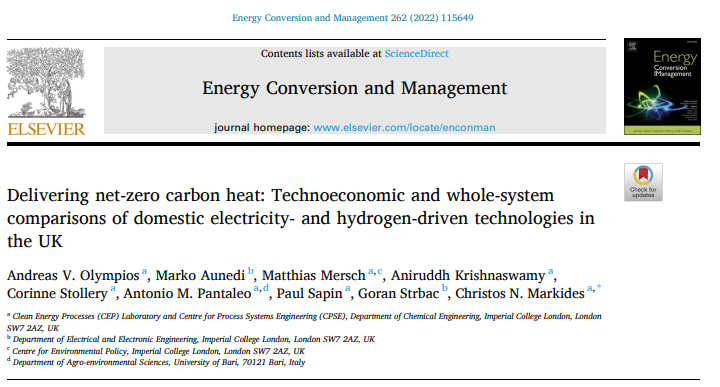 OlympiosAndreas's tweet photo. #Electric #heat #pumps or #Hydrogen for domestic #heating? Let’s compare them from both a homeowner’s and a whole-#energy-system perspective! I am delighted to share our new open-access paper - a result of great collaboration at @imperialcollege. 
https://t.co/JWyCLR9duy 

1/6 https://t.co/h0DTqifRZ0