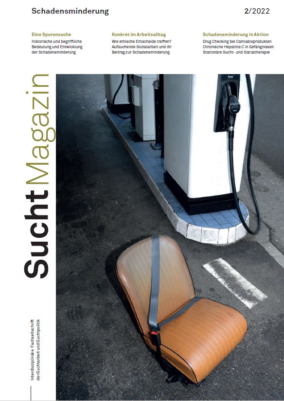 #SuchtMagazin 2/2022: #Schadensminderung
Wir begeben uns auf Spurensuche der Schadensminderung und zeigen deren Entwicklung und Bedeutung auf. Diese und viele andere Aspekte der Schadensminderung werden in der aktuellen Ausgabe thematisiert. 
suchtmagazin.ch