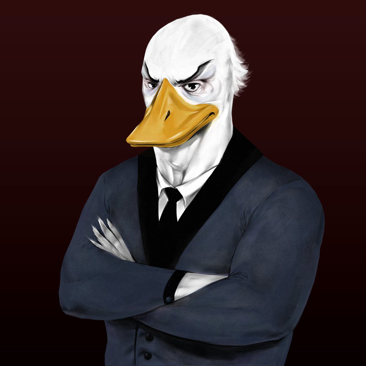 ArthurBCole's tweet photo. Of the 10 duck brotherhoods, this is the leader that believes power comes from money. His followers take pride in doing crime in the open, demonstrating how untouchable they are. Allied with clans of power. Adversary of those with honor.
#looneygoonz #bossduck https://t.co/ErglzYTXFA