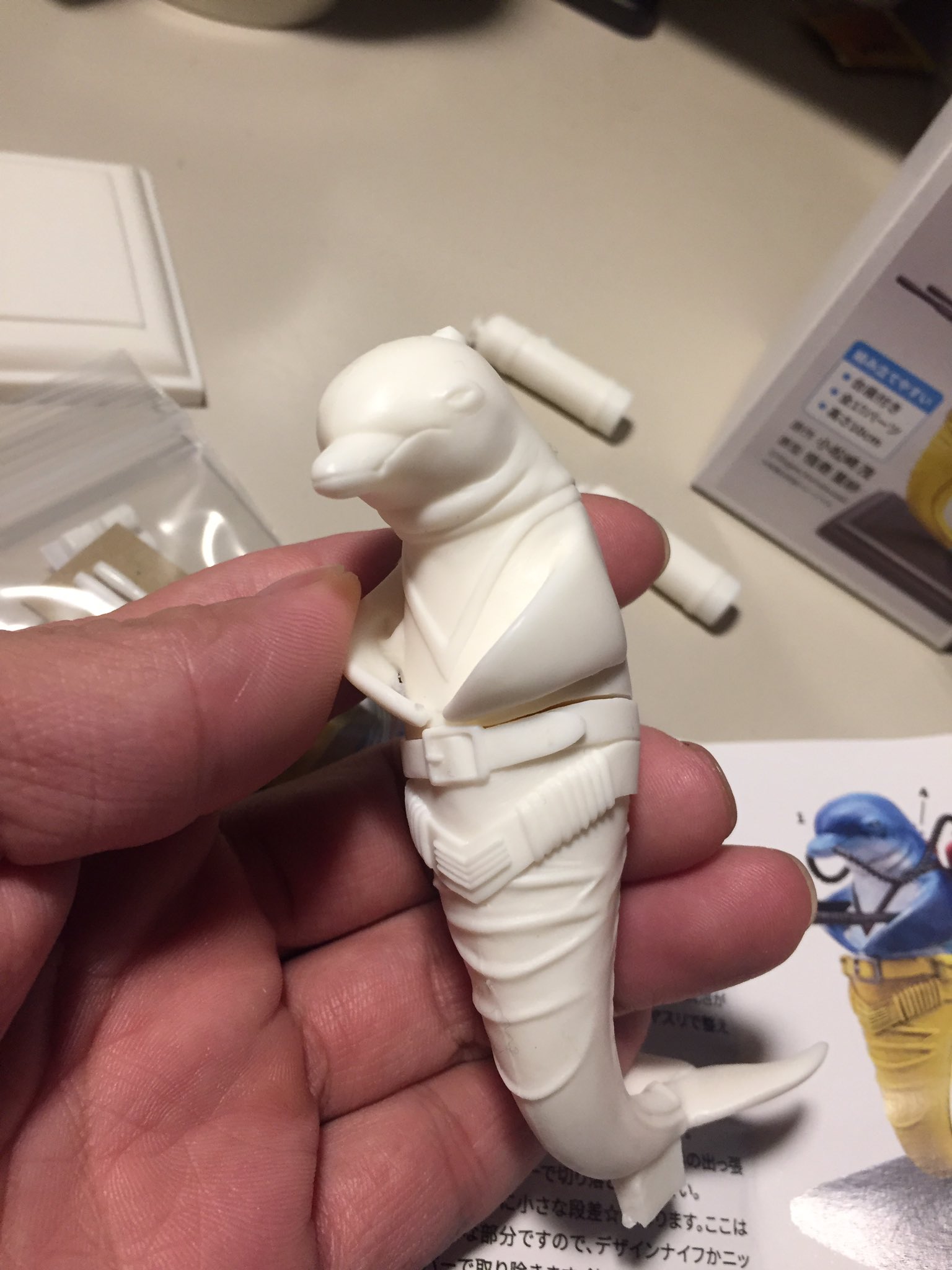 イルカがせめてきたぞっフィギュア　塗装済み完成品 イルカがせめてきたぞっフィギュア 塗装済み完成品 - メルカリ